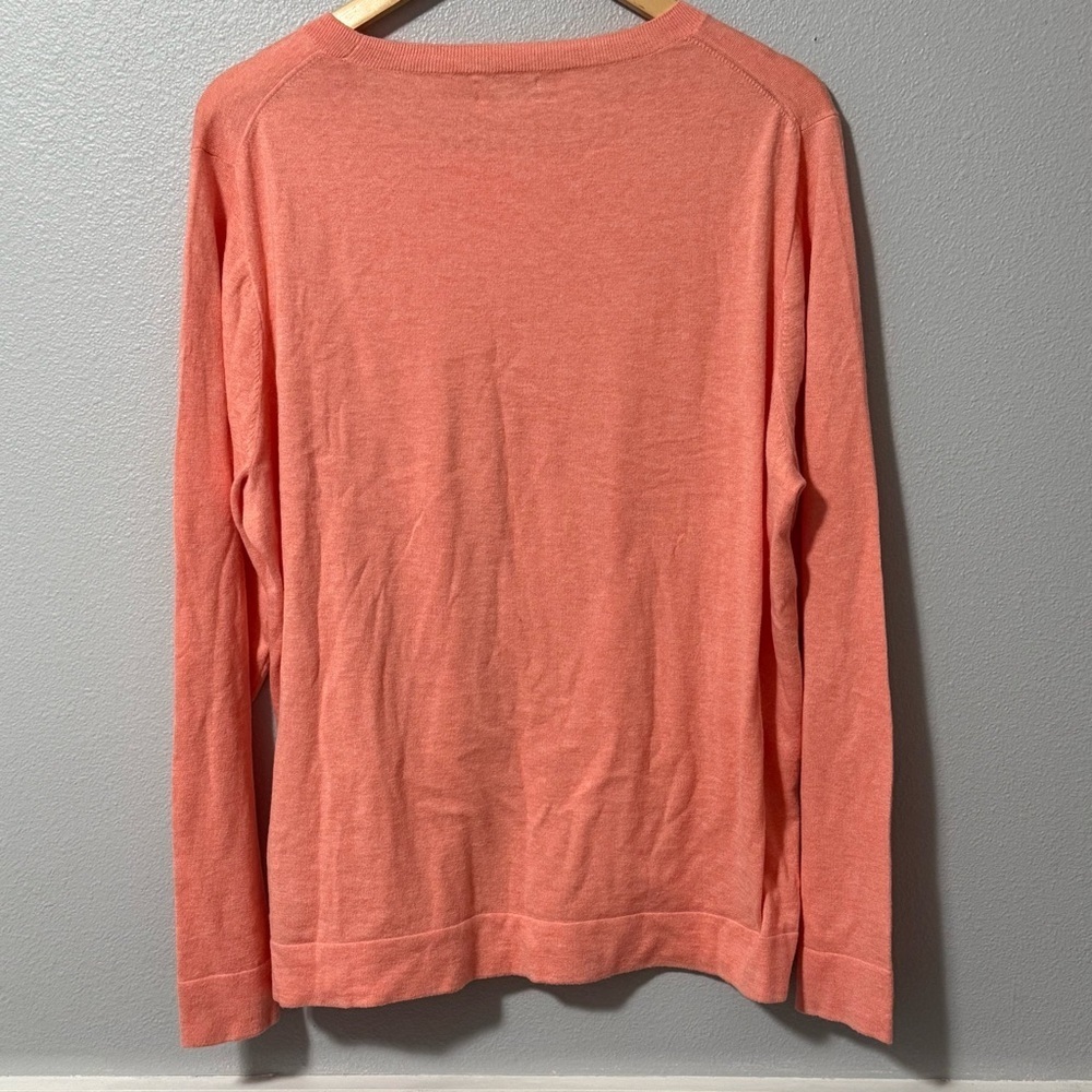 J. Crew Women's Coral Crewneck Teddie Sweater Size 2X - Picture 2 of 7
